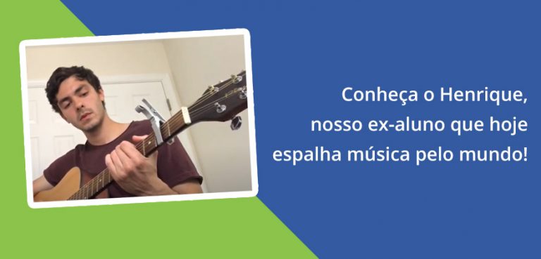 Conheça Henrique Ibane, ex-aluno que hoje é músico