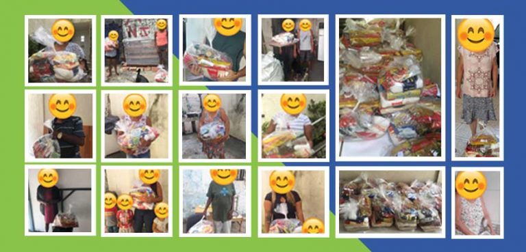 Doação de cestas básicas para a comunidade Doação de Cestas Básicas para a Comunidade