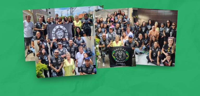 Visitas especiais dos motoclubes Insanos e Lokas
